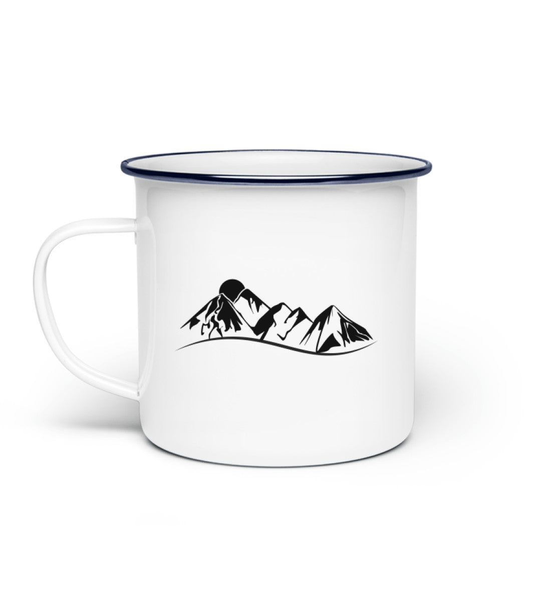 Bergheil - Emaille Tasse berge