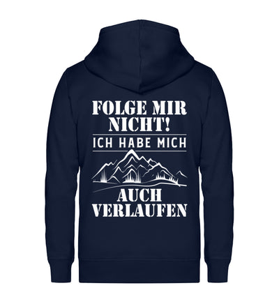 Folge Mir Nicht - Unisex Premium Organic Sweatjacke mountainbike Navyblau