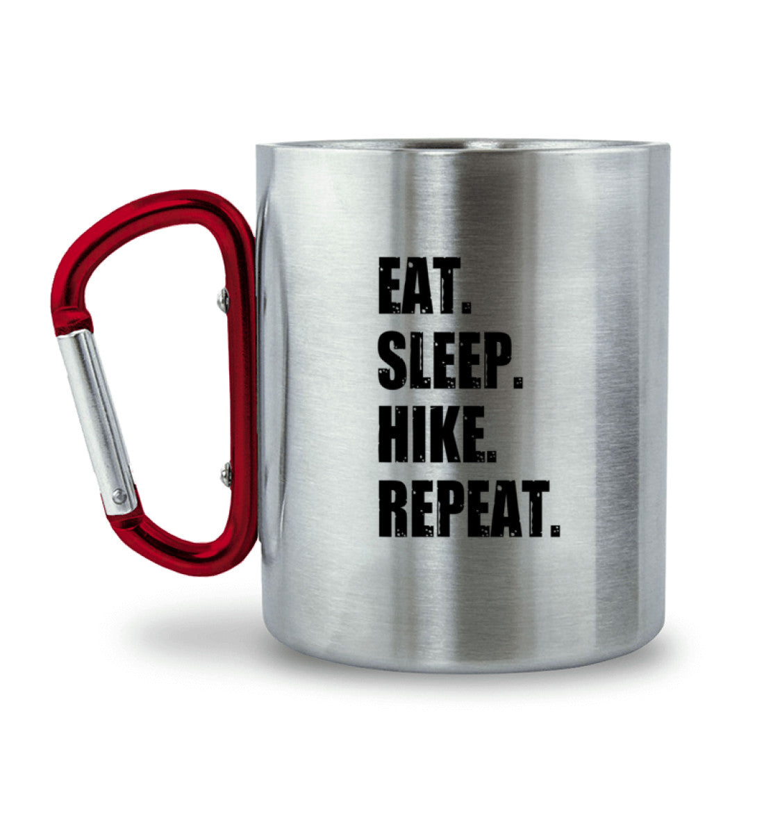 Eat Sleep Hike Repeat - Karabiner Tasse wandern