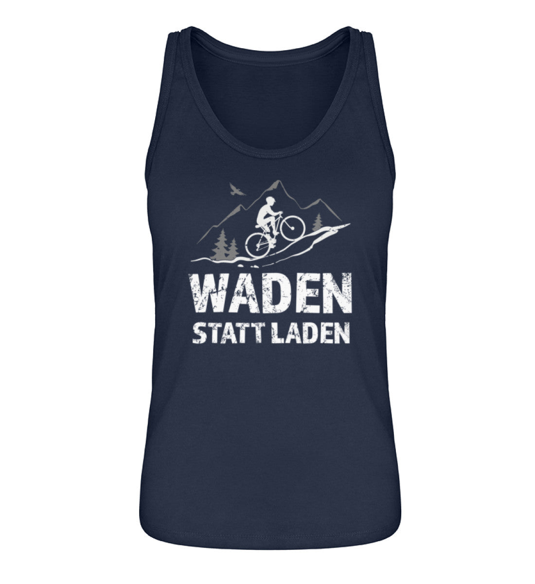 Waden statt laden - Damen Organic Tanktop Navyblau