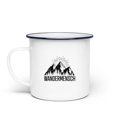 Der Wandermensch - Emaille Tasse berge wandern Default Title