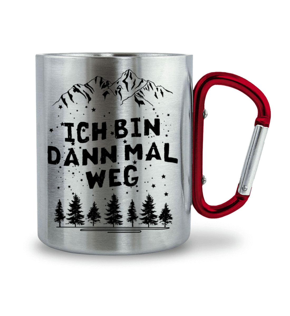 Ich bin dann mal Weg - Karabiner Tasse berge camping 330ml