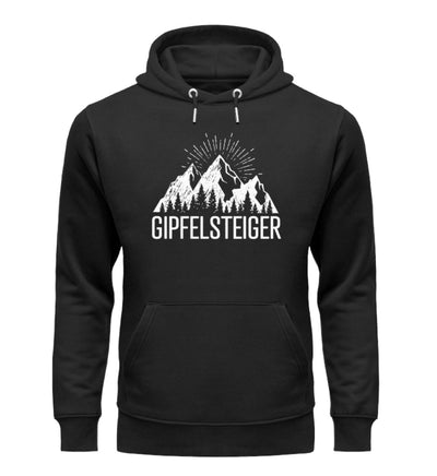 Die Gipfelsteiger - Unisex Premium Organic Hoodie berge klettern wandern Schwarz