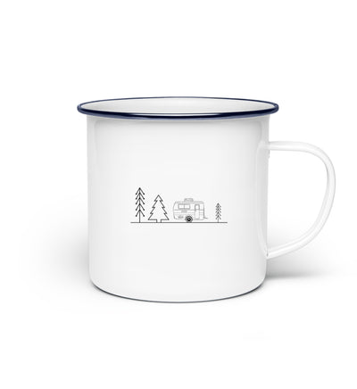 Camping Minimal - Emaille Tasse camping Default Title