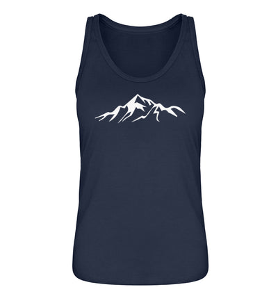 Gebirge - Damen Organic Tanktop berge Navyblau