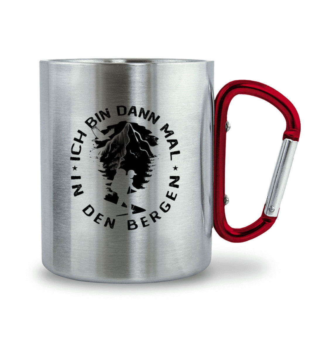 Bin dann mal in den Bergen - Karabiner Tasse berge wandern 330ml