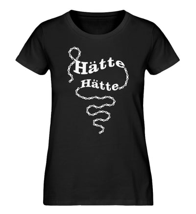 Hätte Hätte Fahrradkette - Damen Organic T-Shirt fahrrad mountainbike Schwarz