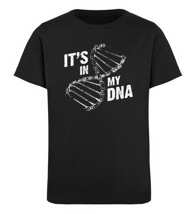 Its in my DNA - Kinder Premium Organic T-Shirt fahrrad mountainbike Schwarz