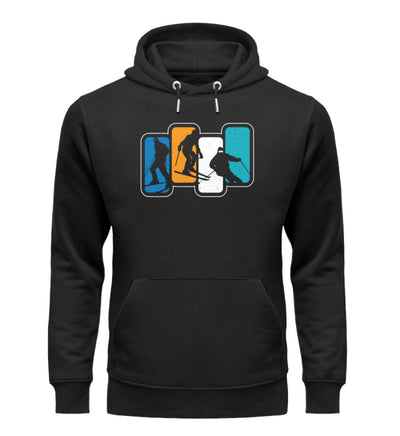 Skier Vintage - Unisex Premium Organic Hoodie Schwarz