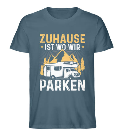 Zuhause ist wo wir parken - Herren Premium Organic T-Shirt camping Stargazer