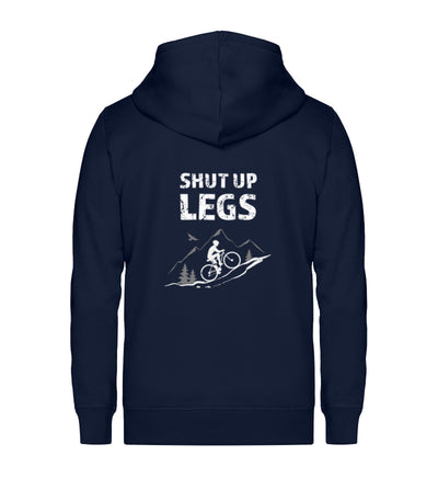 Shut up Legs - Unisex Premium Organic Sweatjacke mountainbike Navyblau