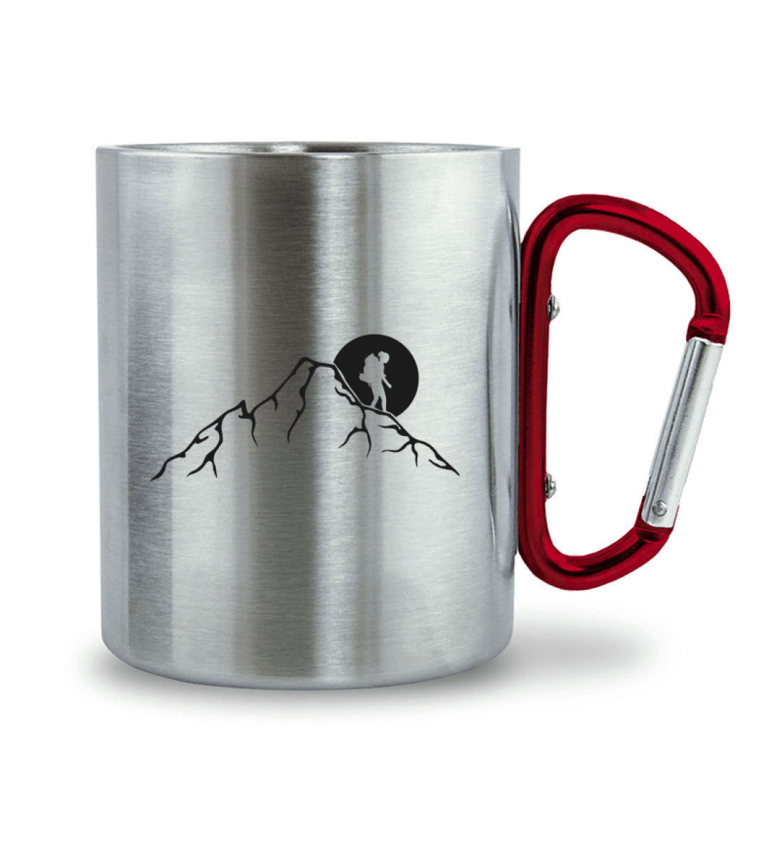 Berggeher und Mond - Karabiner Tasse wandern 330ml