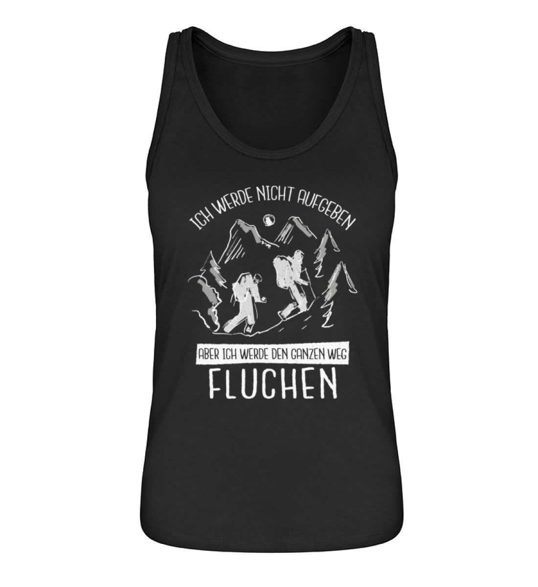 Ich werde nicht aufgeben - Damen Organic Tanktop' wandern Schwarz