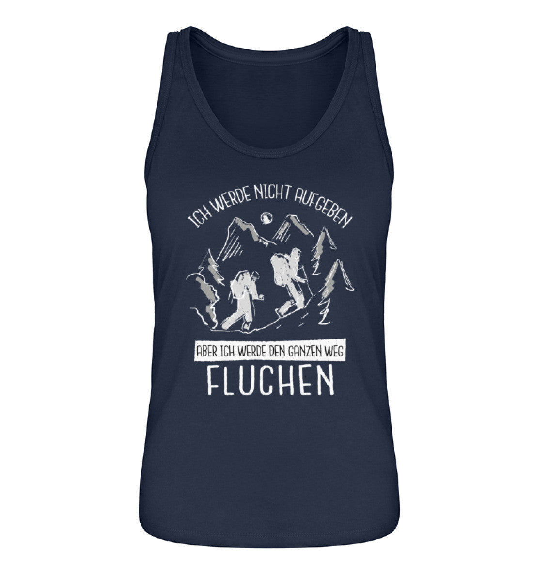 Ich werde nicht aufgeben - Damen Organic Tanktop' wandern Navyblau