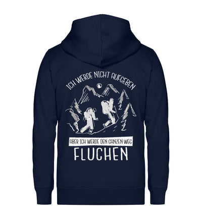 Ich werde nicht aufgeben - Unisex Premium Organic Sweatjacke wandern Navyblau