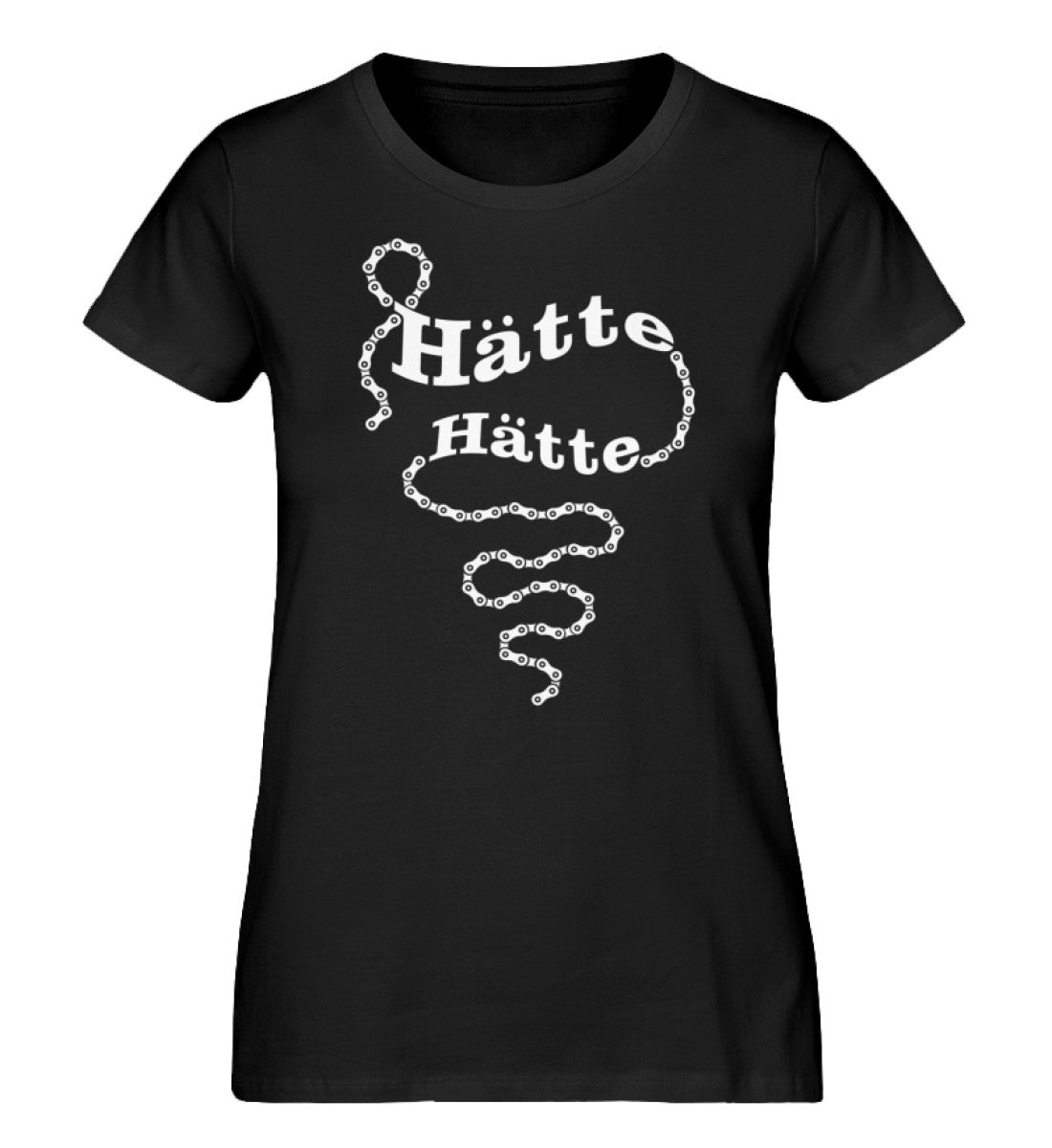 Hätte Hätte Fahrradkette - Damen Premium Organic T-Shirt fahrrad mountainbike Schwarz