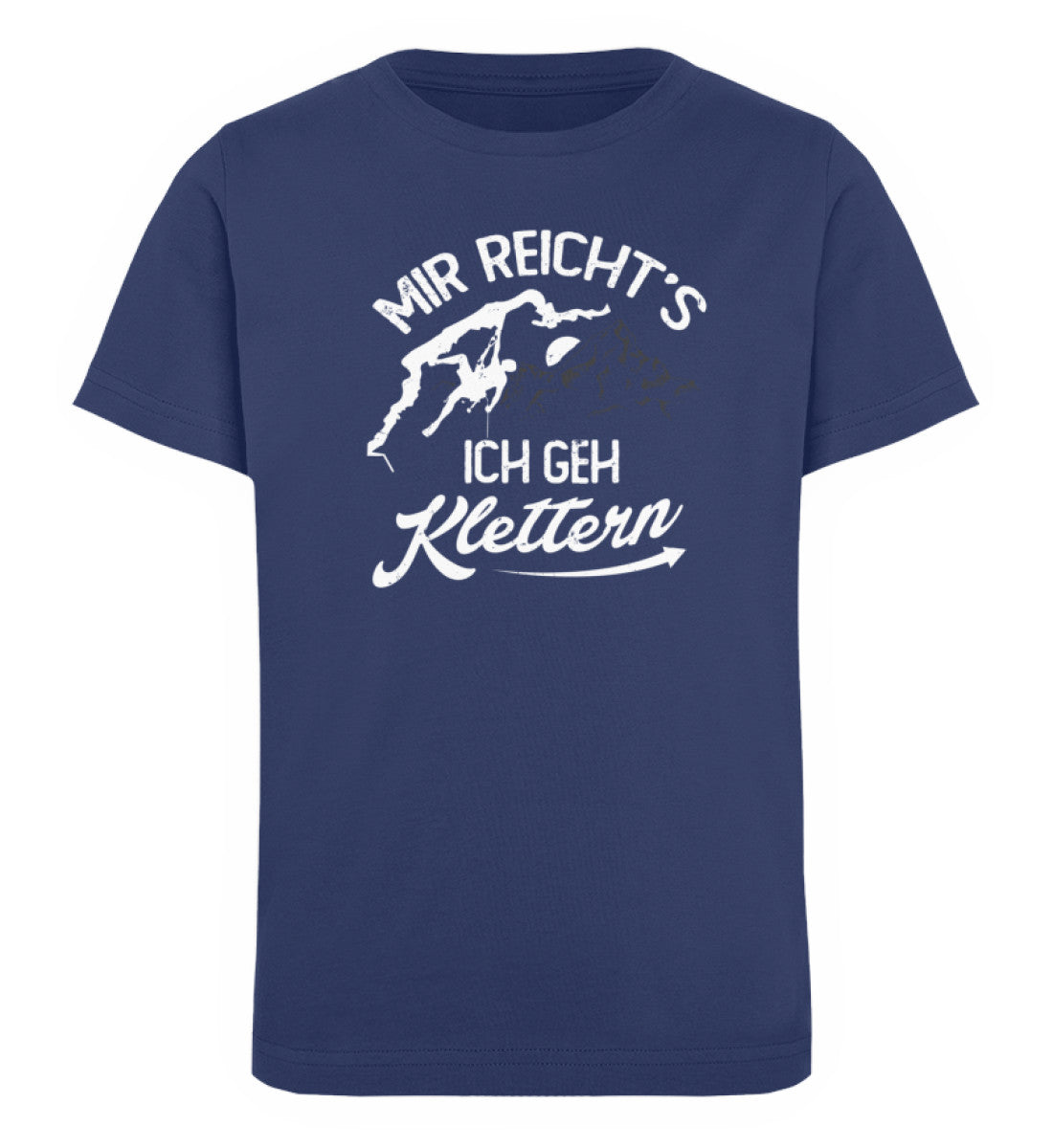 Mir reichts, ich geh Klettern - Kinder Premium Organic T-Shirt klettern Navyblau