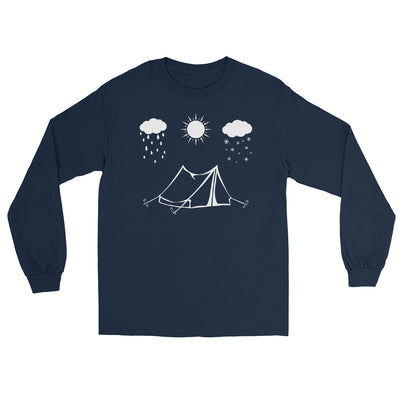 All Seasons And Camping - Herren Longsleeve camping Navy