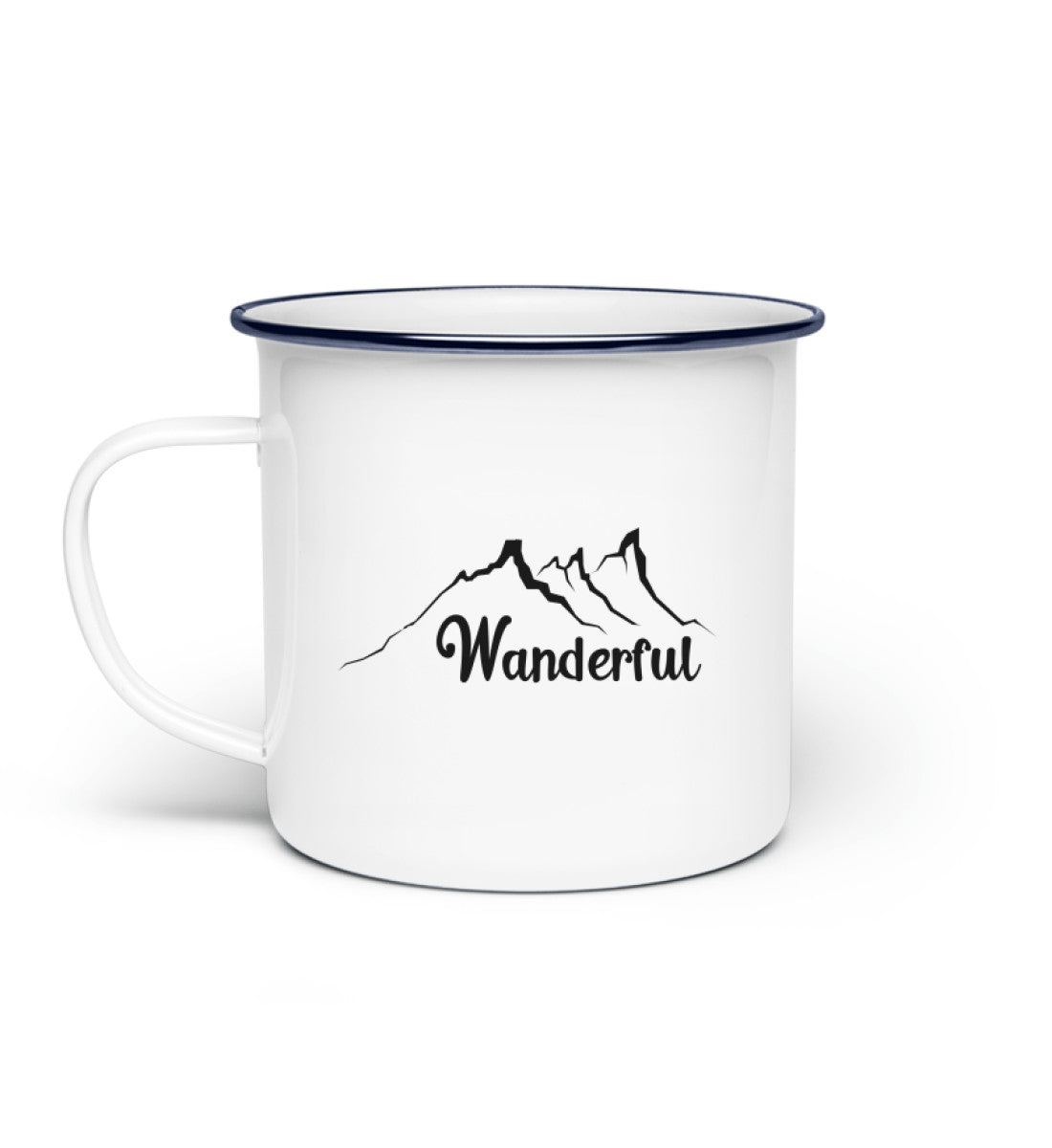 Wanderful - Emaille Tasse wandern