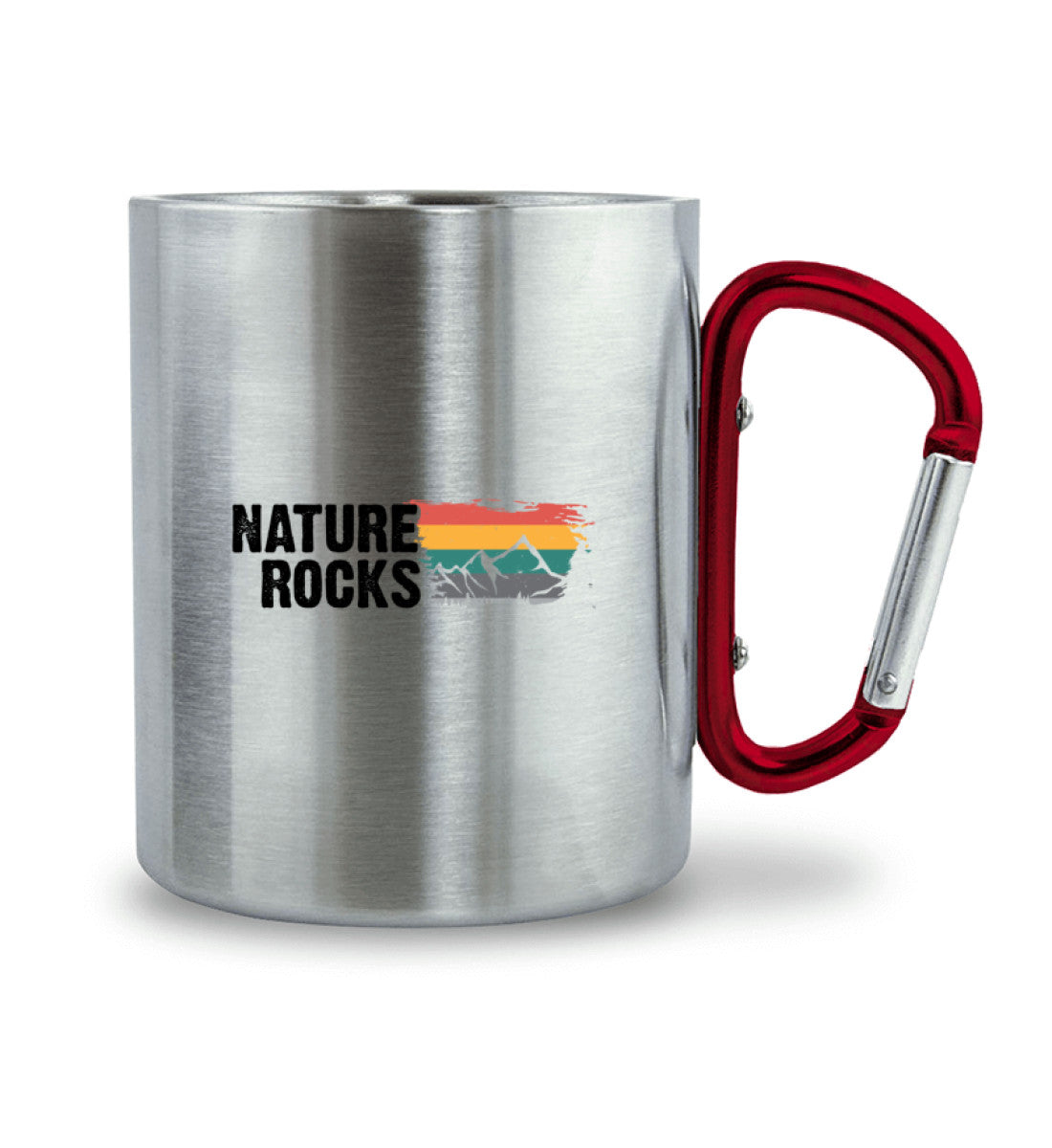 Nature Rocks - Karabiner Tasse berge camping wandern 330ml