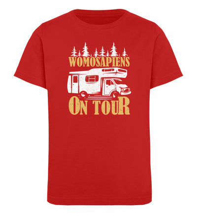 Womosapiens on Tour - Kinder Premium Organic T-Shirt camping Rot