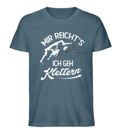 Mir reichts, ich geh Klettern - Herren Premium Organic T-Shirt klettern Stargazer