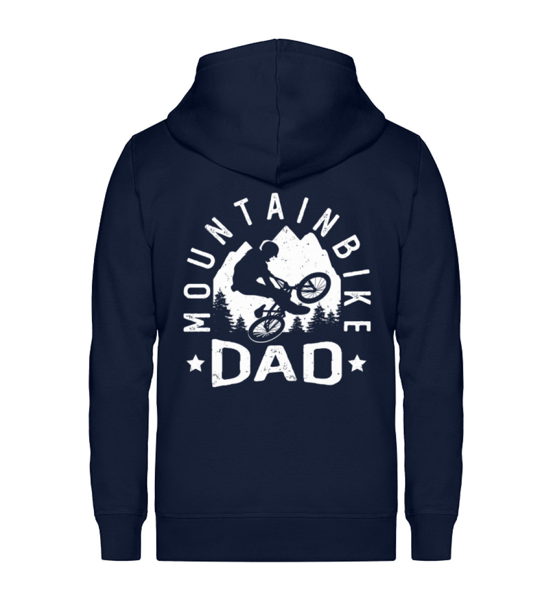 Mountainbike Dad - Unisex Premium Organic Sweatjacke mountainbike Navyblau