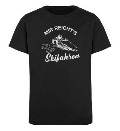 Mir reichts ich geh Skifahren - Kinder Premium Organic T-Shirt ski Schwarz