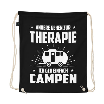 Andere Gehen Zur Therapie Ich Gen Einfach Campen - Organic Turnbeutel camping