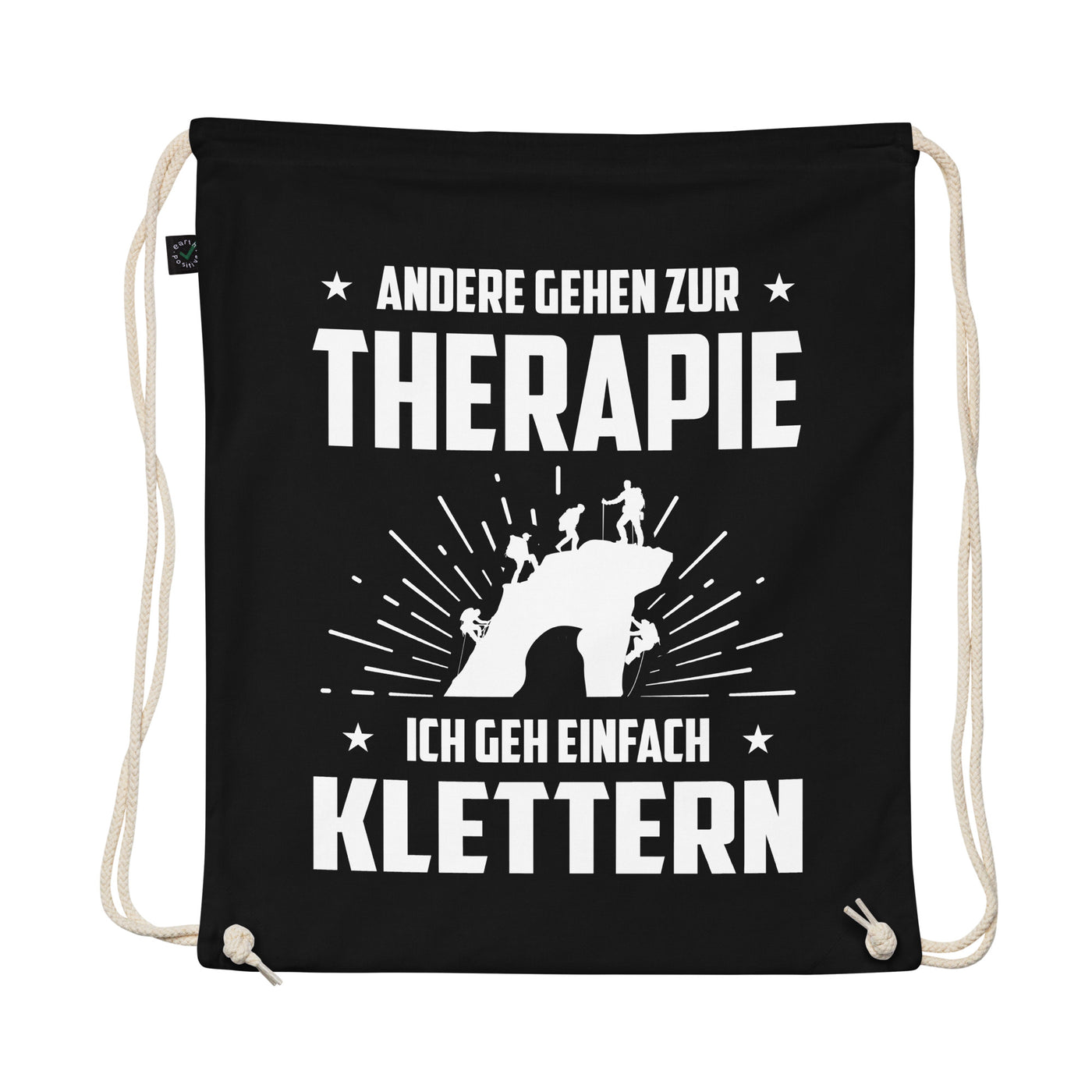 Andere Gehen Zur Therapie Ich Gen Einfach Klettern - Organic Turnbeutel klettern