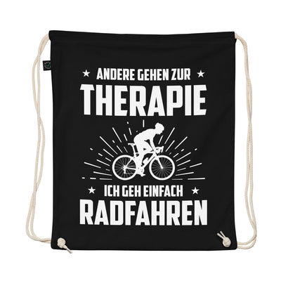 Andere Gehen Zur Therapie Ich Gen Einfach Radfahren - Organic Turnbeutel fahrrad