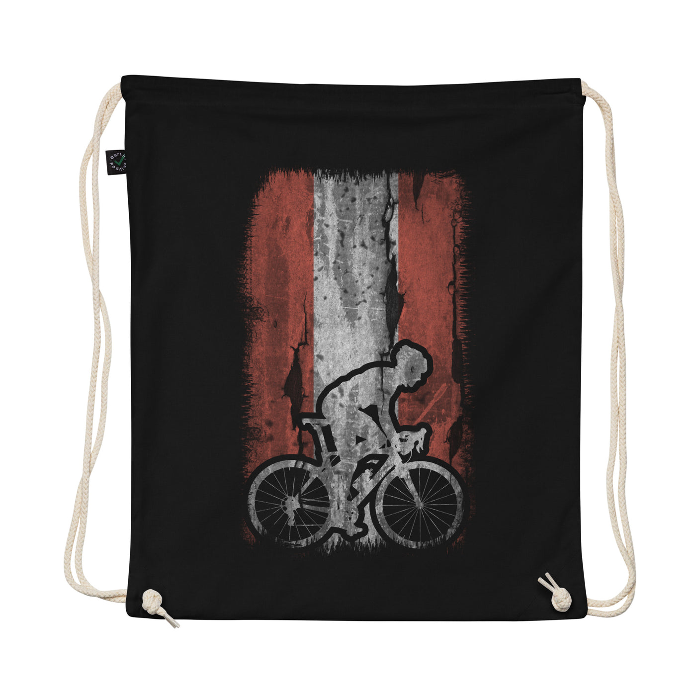 Austria Flag 1 And Cycling - Organic Turnbeutel fahrrad