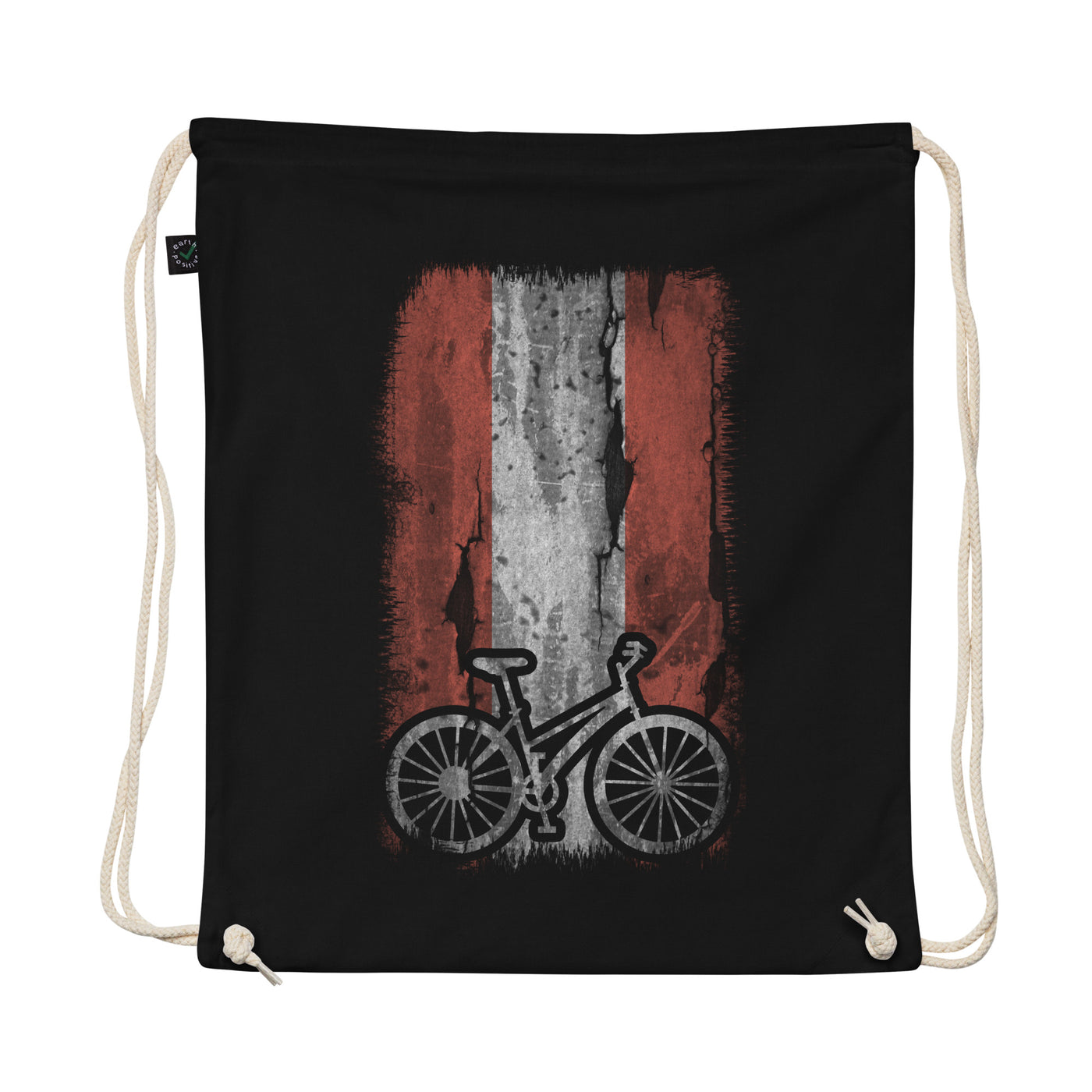 Austria Flag And Cycling - Organic Turnbeutel fahrrad