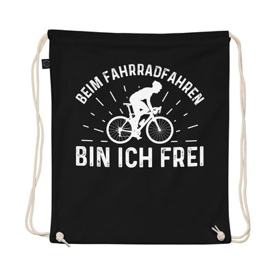 Beim Fahrradfahren Bin Ich Frel 2 - Organic Turnbeutel fahrrad