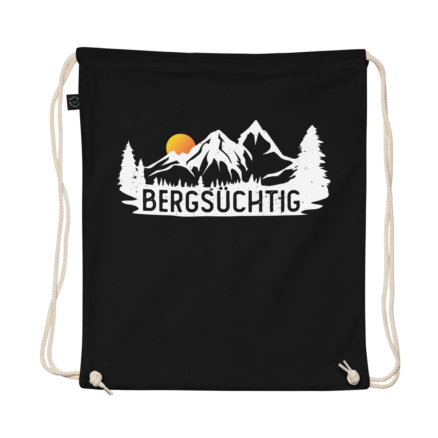 Bergsüchtig - Organic Turnbeutel berge wandern