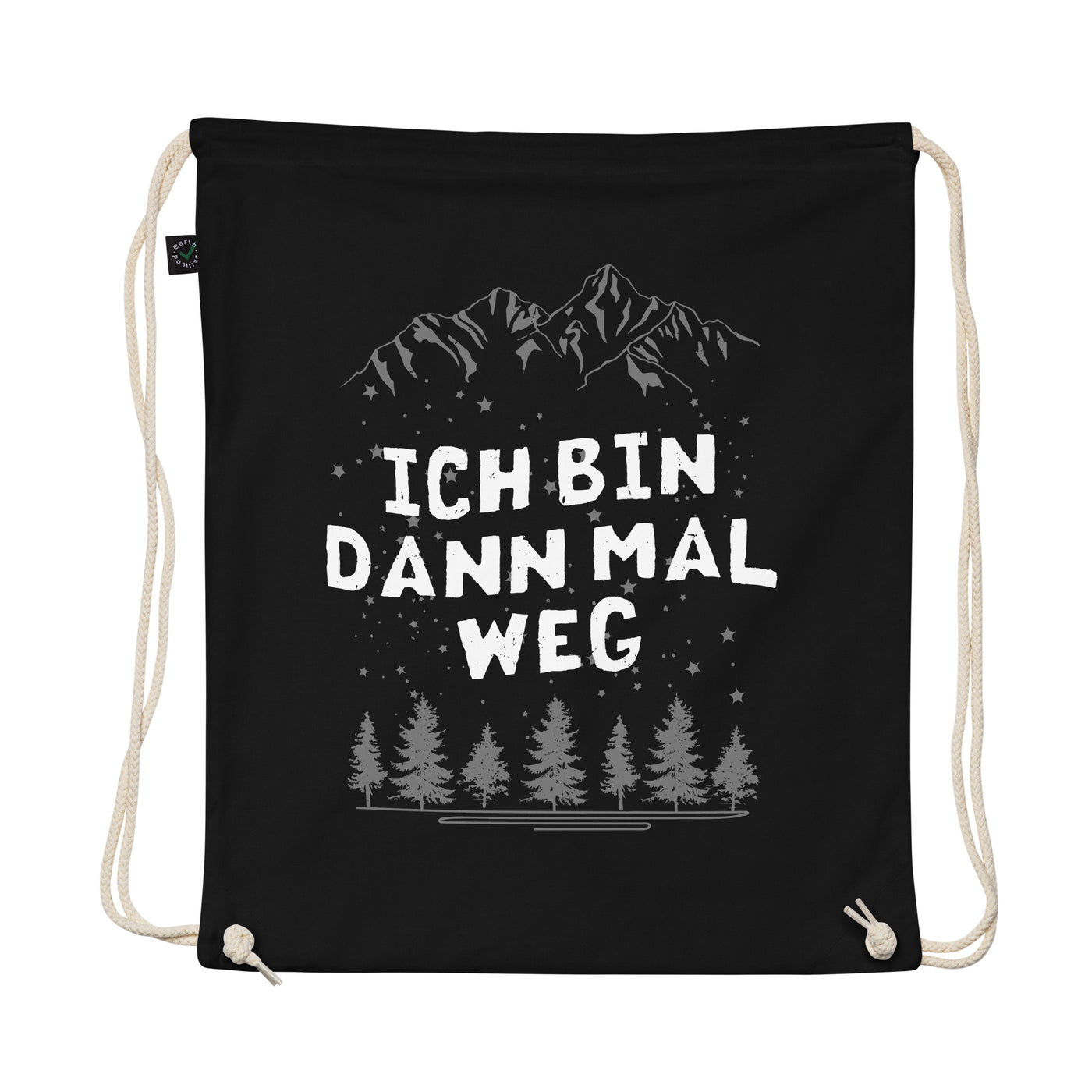 Bin Dann Mal Weg - Organic Turnbeutel wandern