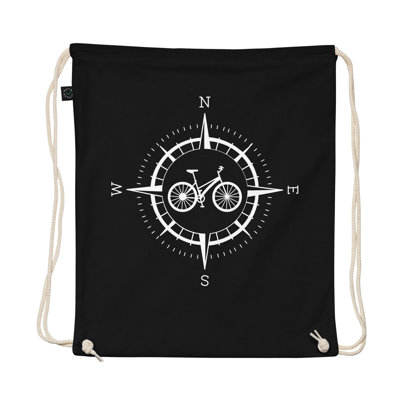 Compass And Bicycle - Organic Turnbeutel fahrrad