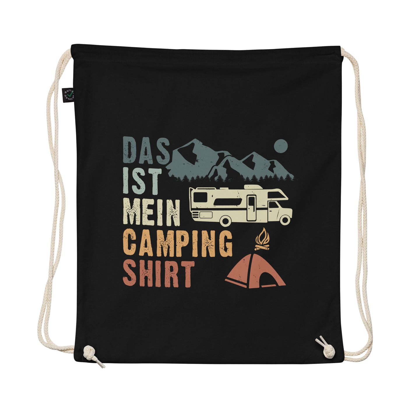 Das Ist Mein Camping Shirt - Organic Turnbeutel camping