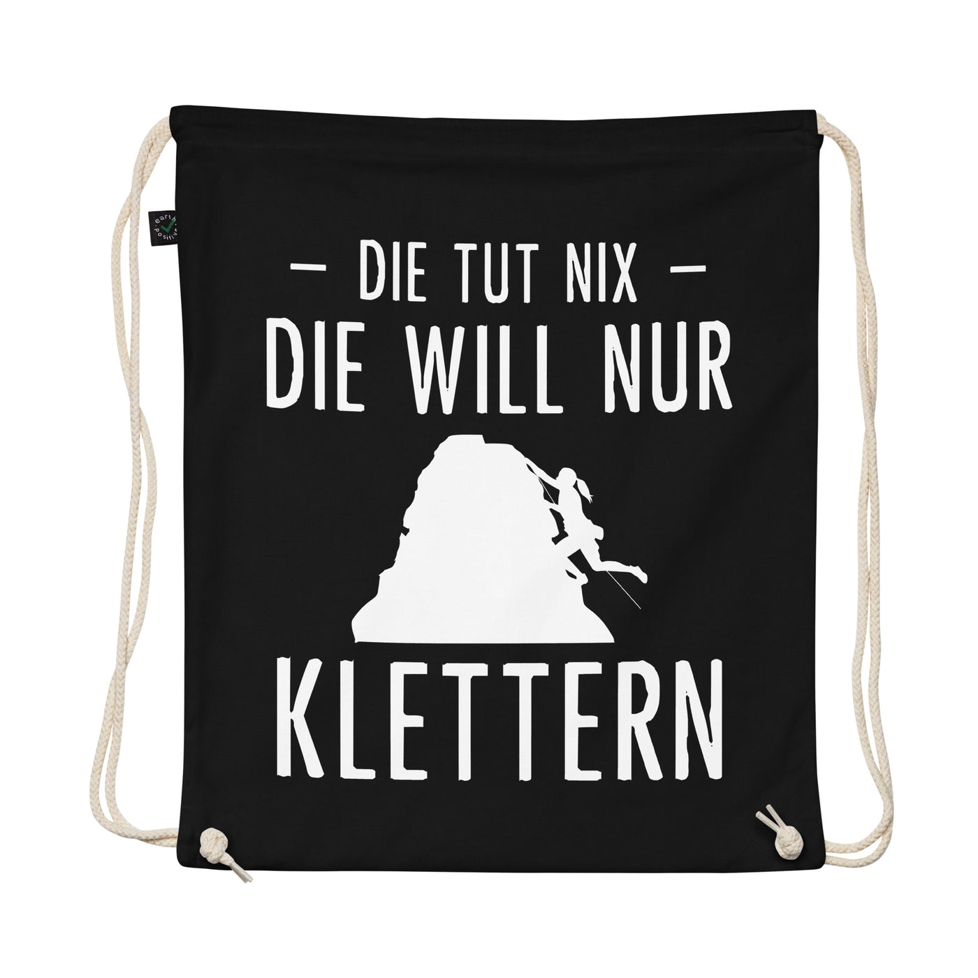 Die Tut Nix Die Will Nur Klettern - Organic Turnbeutel klettern