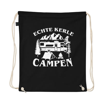 Echte Kerle Campen - Organic Turnbeutel camping