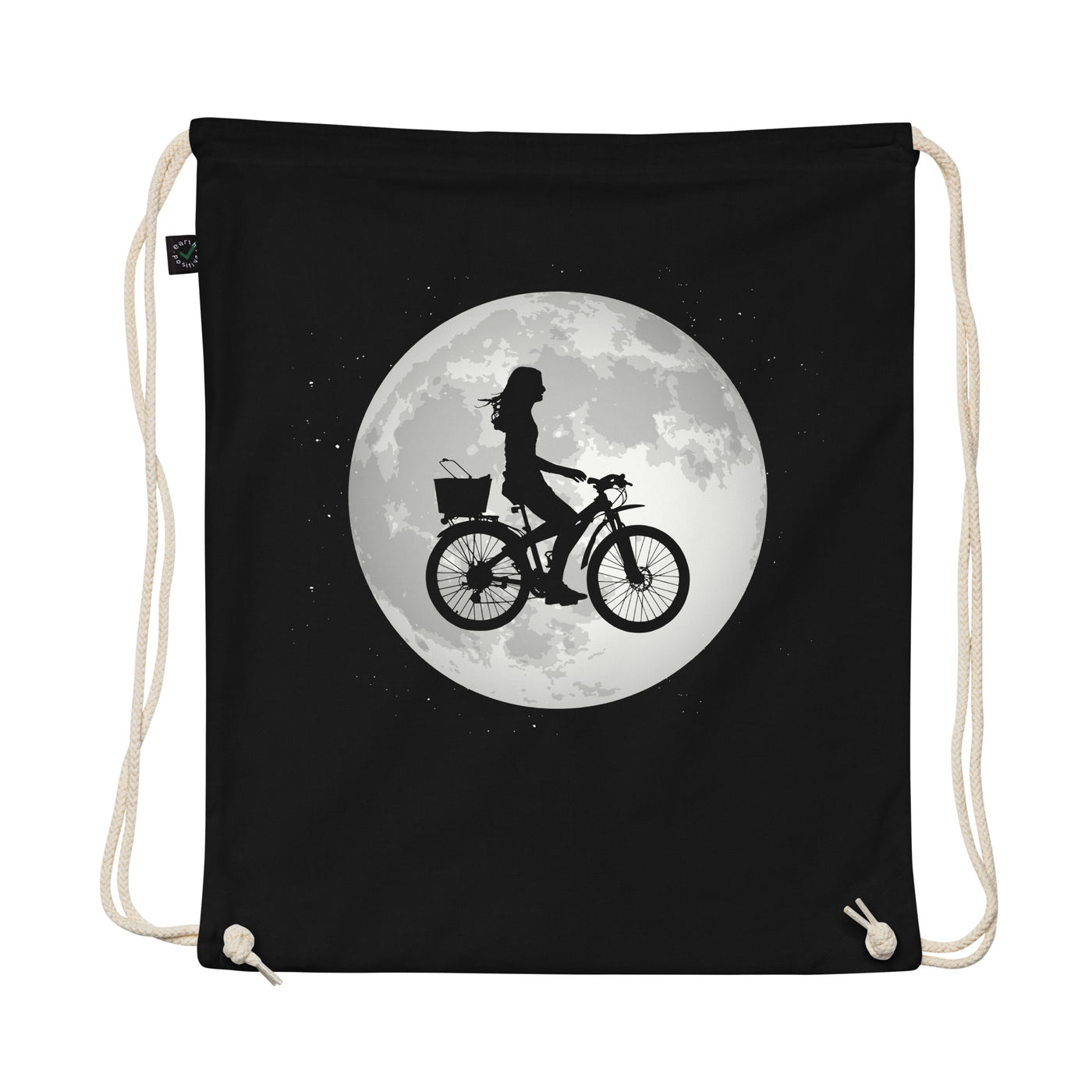 Full Moon - Female Cycling - Organic Turnbeutel fahrrad