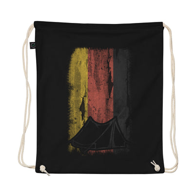 German Flag 1 And Camping - Organic Turnbeutel camping