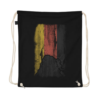 German Flag 1 And Climbing - Organic Turnbeutel klettern