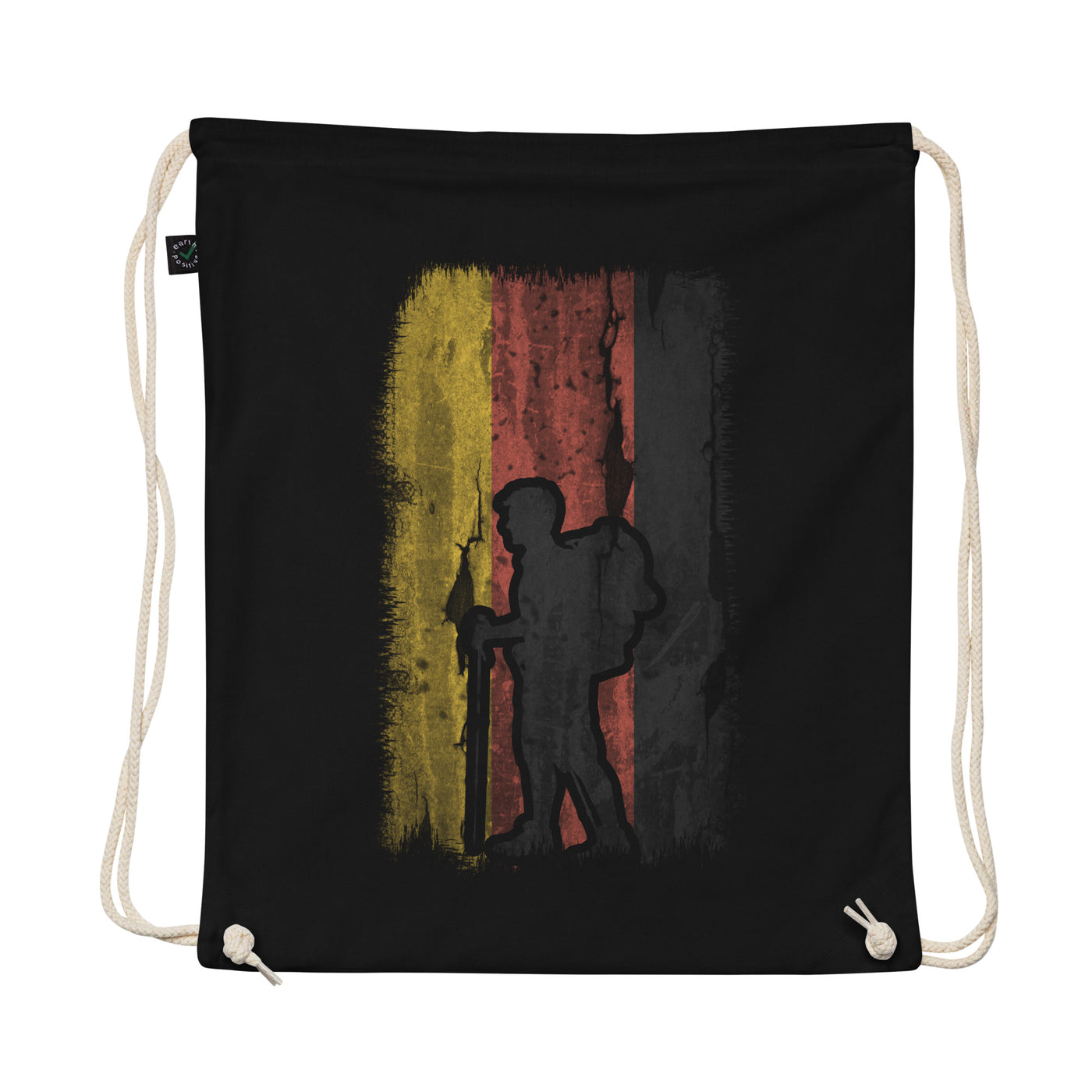 German Flag And Hiking - Organic Turnbeutel wandern