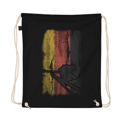 German Flag And Skiing - Organic Turnbeutel ski