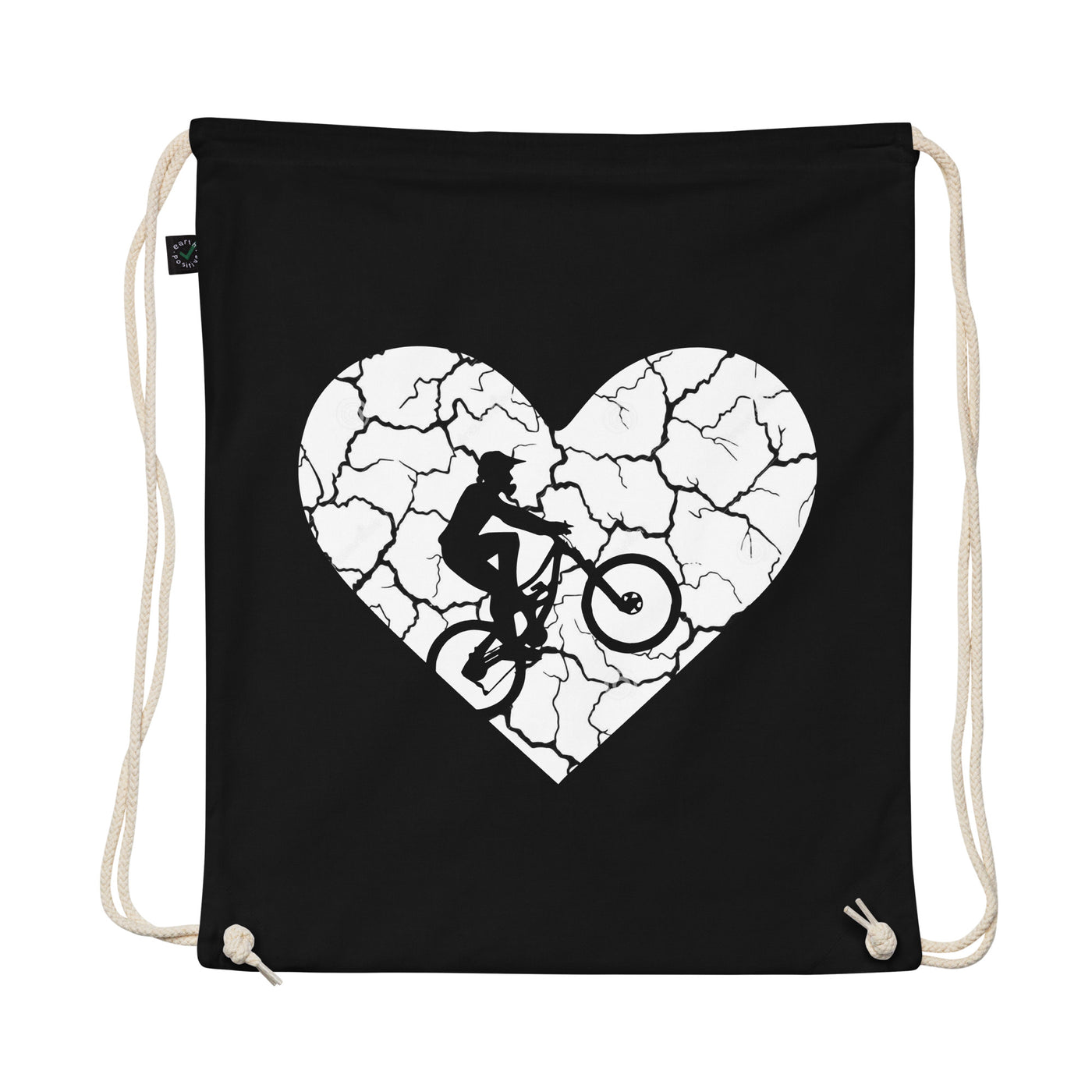 Grunge Heart - Mountainbike - Organic Turnbeutel mountainbike