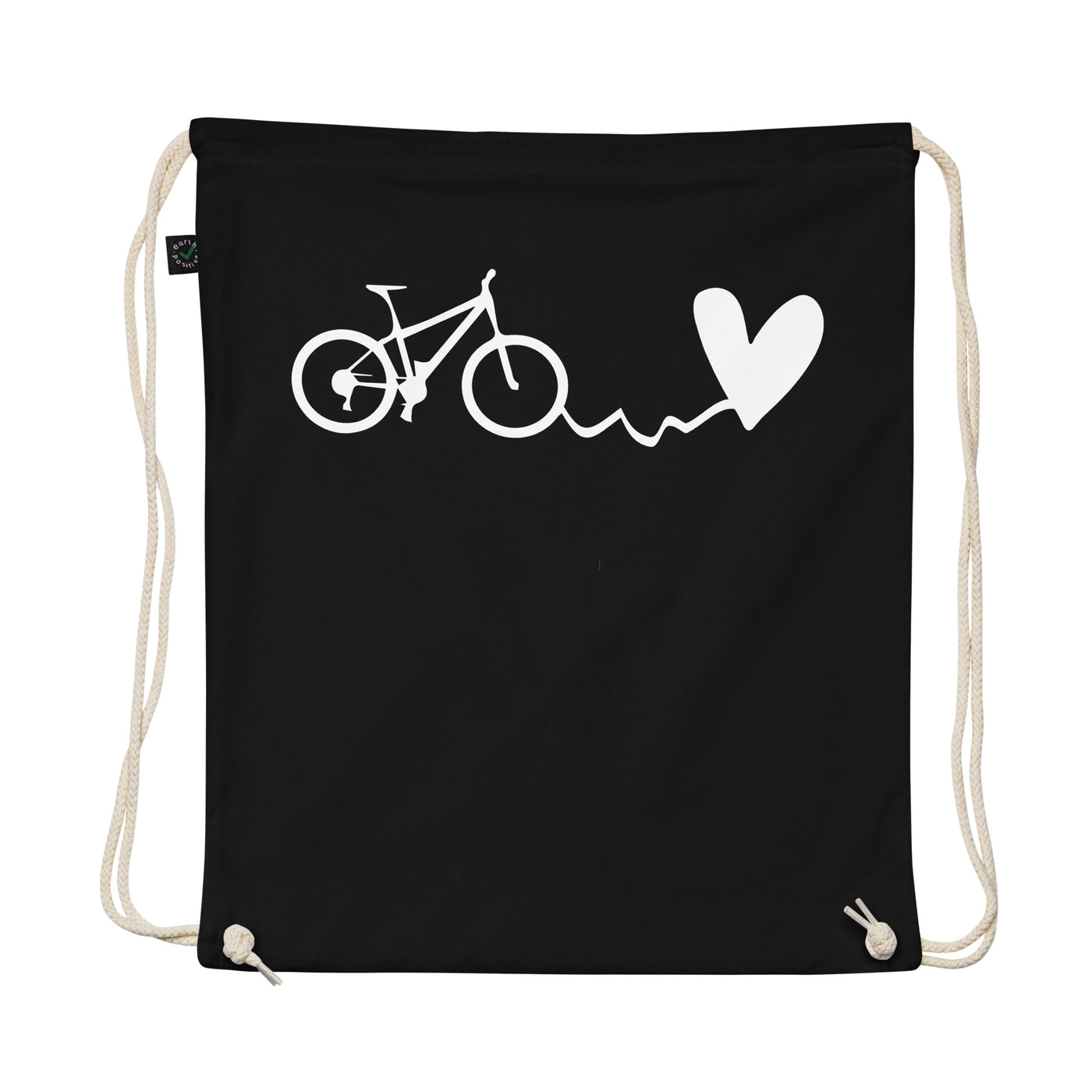 Heart - Cycle - Organic Turnbeutel fahrrad