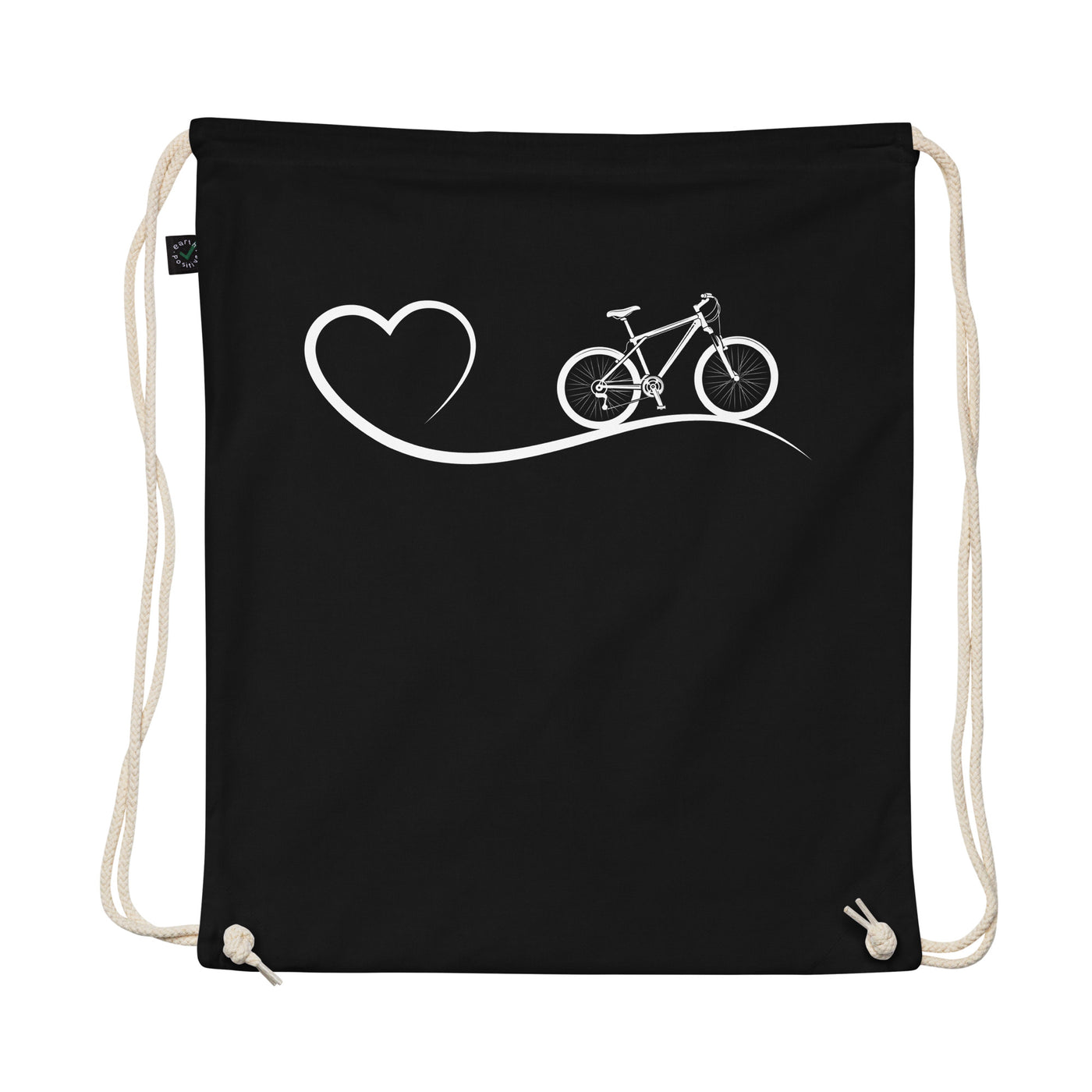 Heart 2 And Cycling - Organic Turnbeutel fahrrad