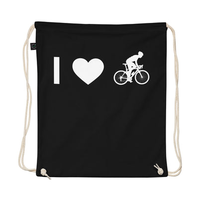 I Heart And Guy Cycling - Organic Turnbeutel fahrrad