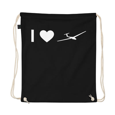 I Heart And Sailplane - Organic Turnbeutel berge